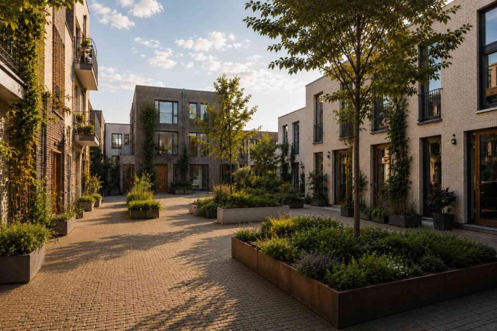 Groen nieuwbouwhofje dat laat zien hoe participatie kan bijdragen aan een prettige leefomgeving.